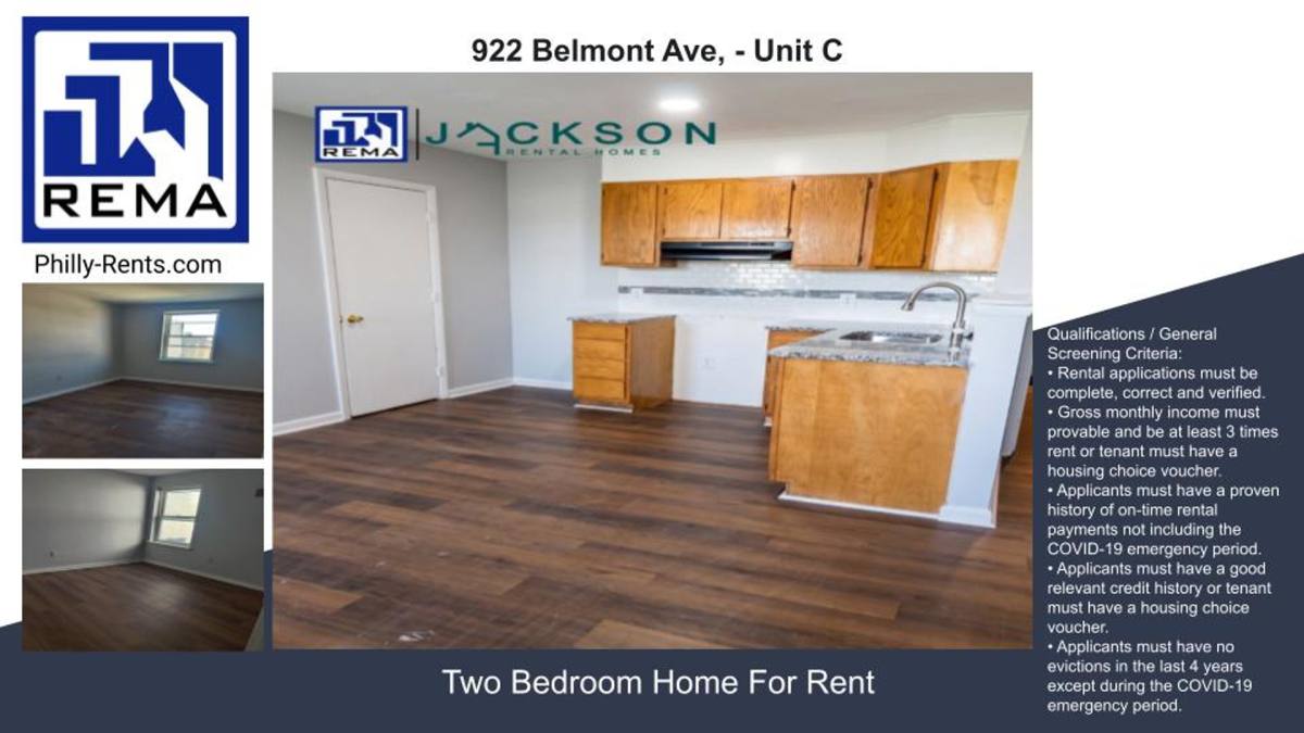 Apartment for rent at 922 Belmont Ave, Philadelphia, PA 19104