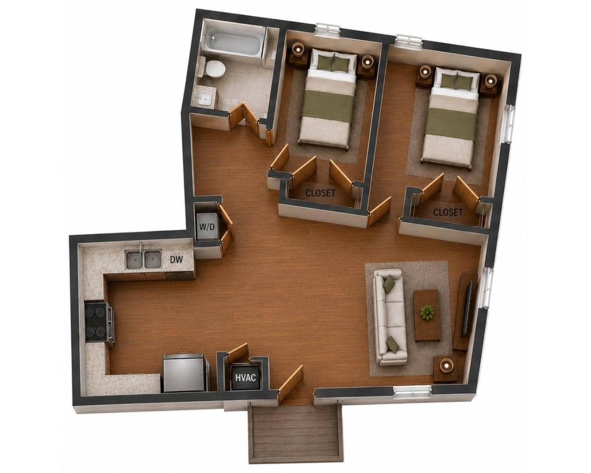 Apartment for rent at 1211 - 1215 Pineview Dr, Morgantown, WV 26505