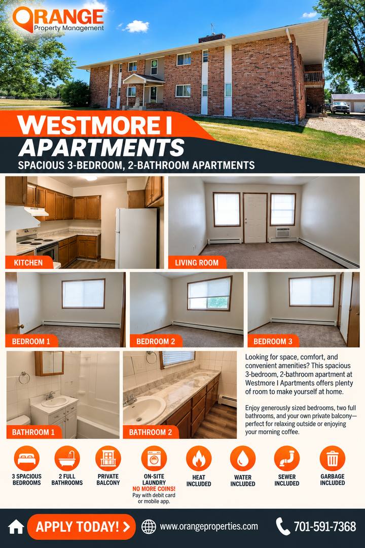 Apartment for rent at 1101 Westmore Ave, Wahpeton, ND 58075