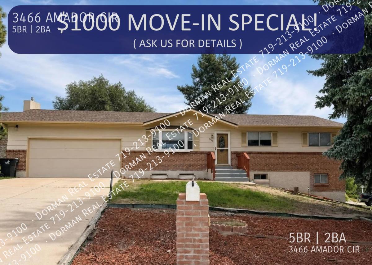 House for rent at 3466 Amador Circle, Colorado Springs, CO 80918