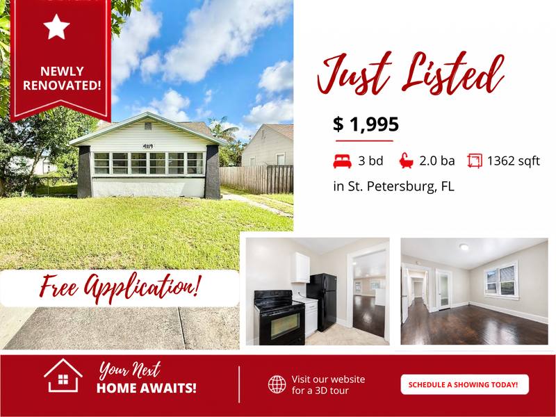 Apartment for rent at 4119 1st Ave N, St. Petersburg, FL 33713