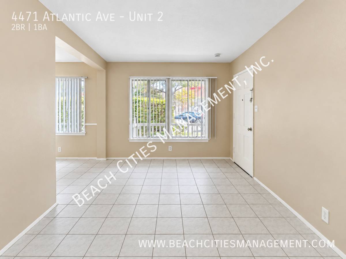 Apartment for rent at 4471 Atlantic Ave #2, Long Beach, CA 90807