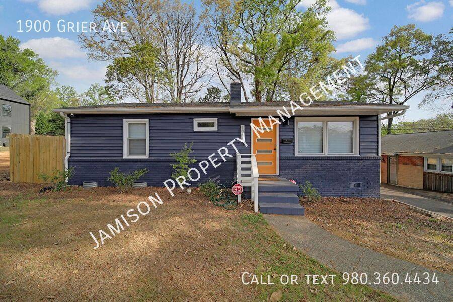House for rent at 1900 Grier Ave, Charlotte, NC 28216