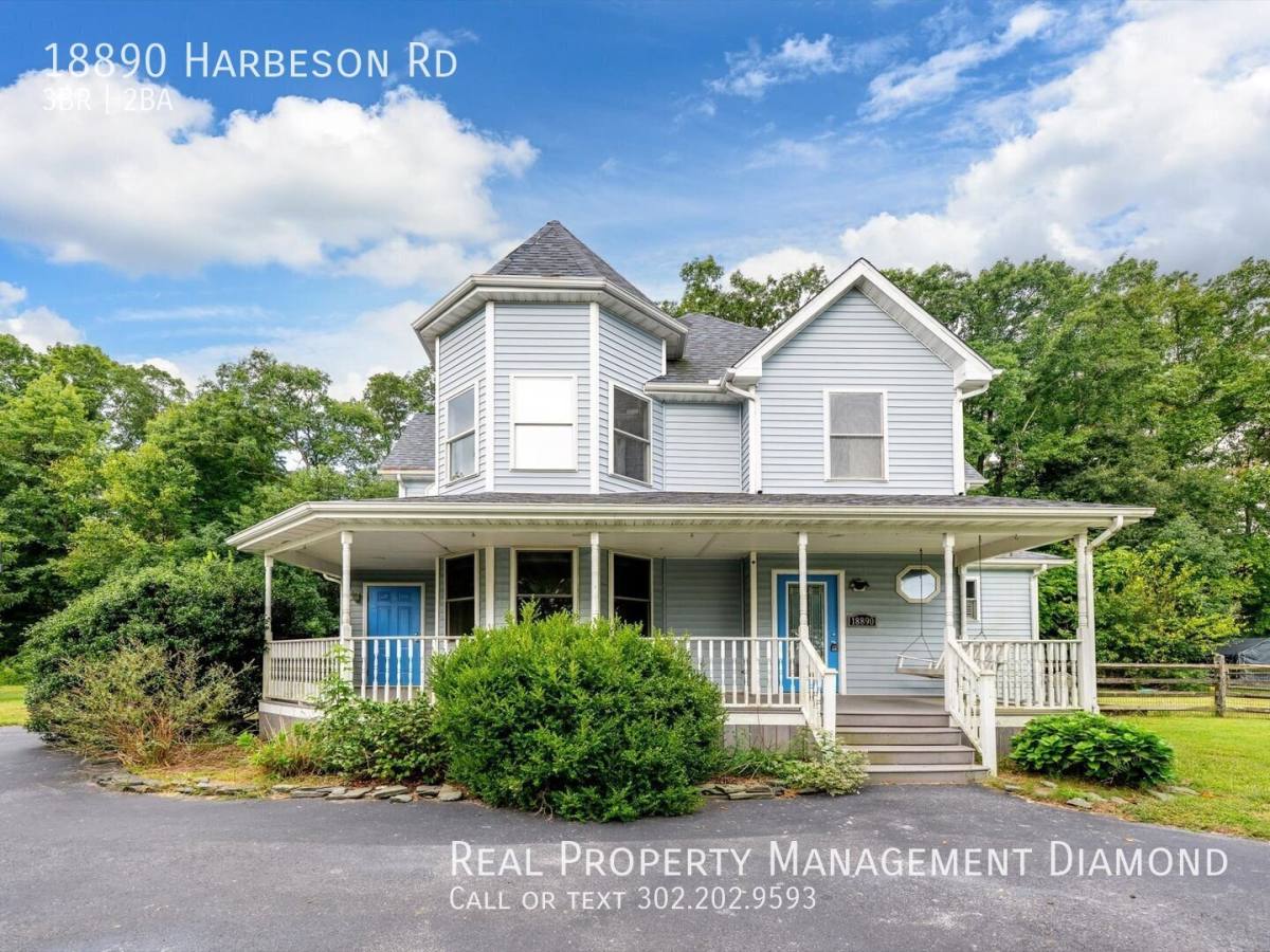 House for rent at 18890 Harbeson Rd, Harbeson, DE 19951