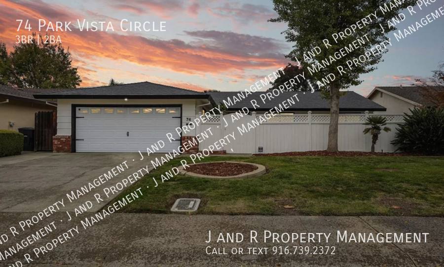 House for rent at 74 Park Vista Circle, Sacramento, CA 95831