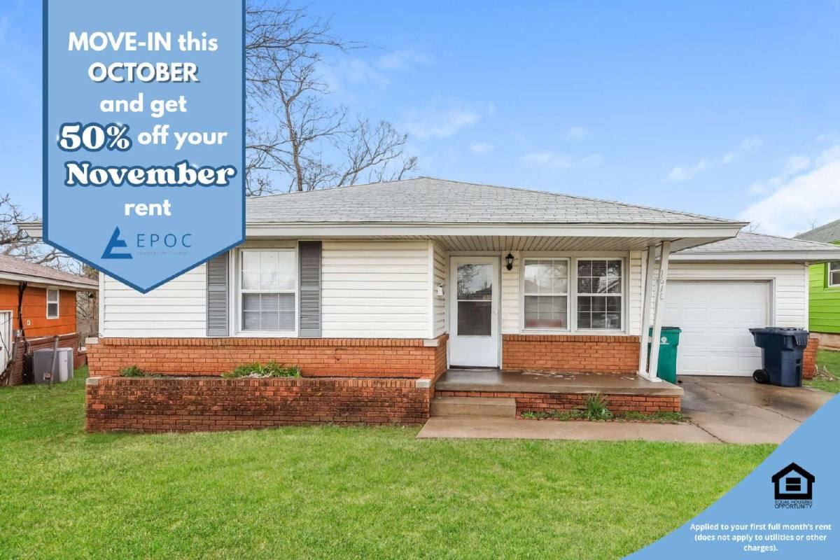 House for rent at 1616 NE 38th St, Oklahoma City, OK 73111