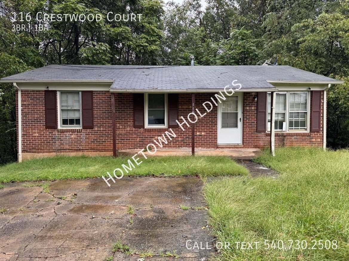 House for rent at 116 Crestwood Court, Martinsville, VA 24112