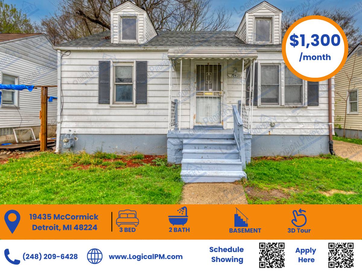 Apartment for rent at 19435 McCormick St, Detroit, MI 48224