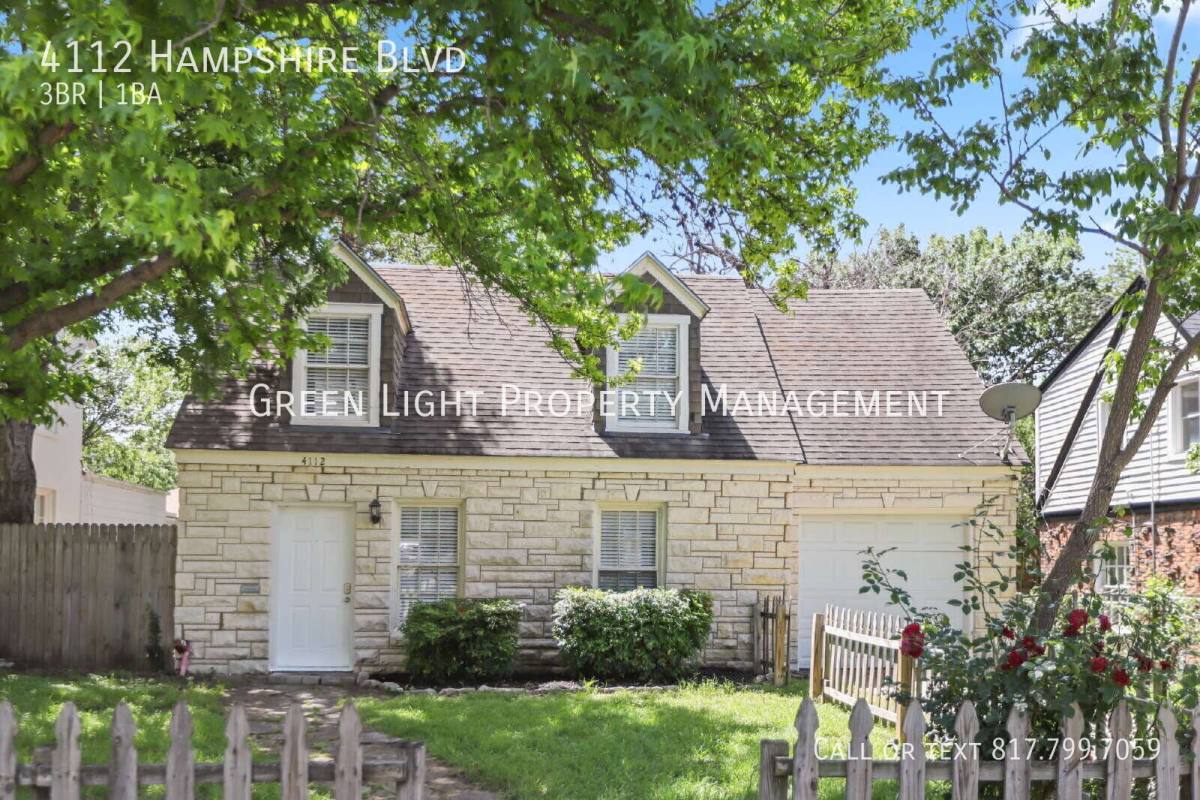 House for rent at 4112 Hampshire Blvd, Fort Worth, TX 76103