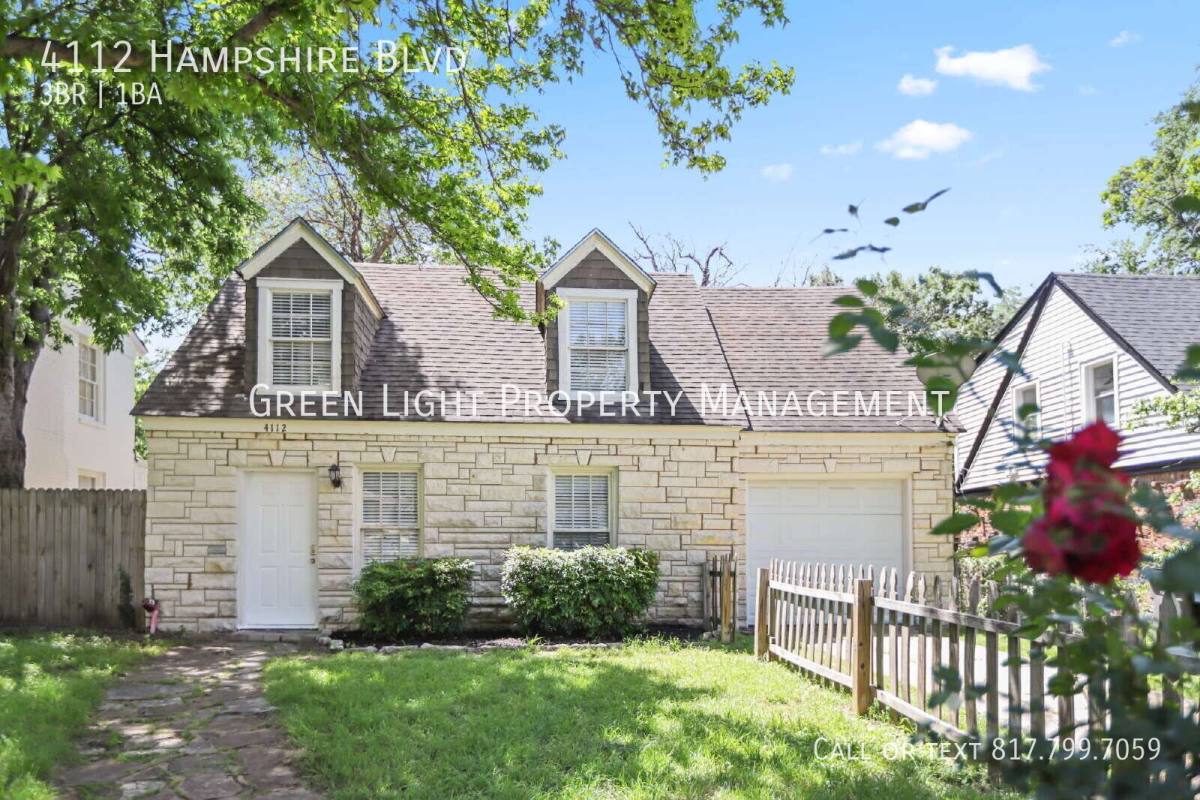 House for rent at 4112 Hampshire Blvd, Fort Worth, TX 76103