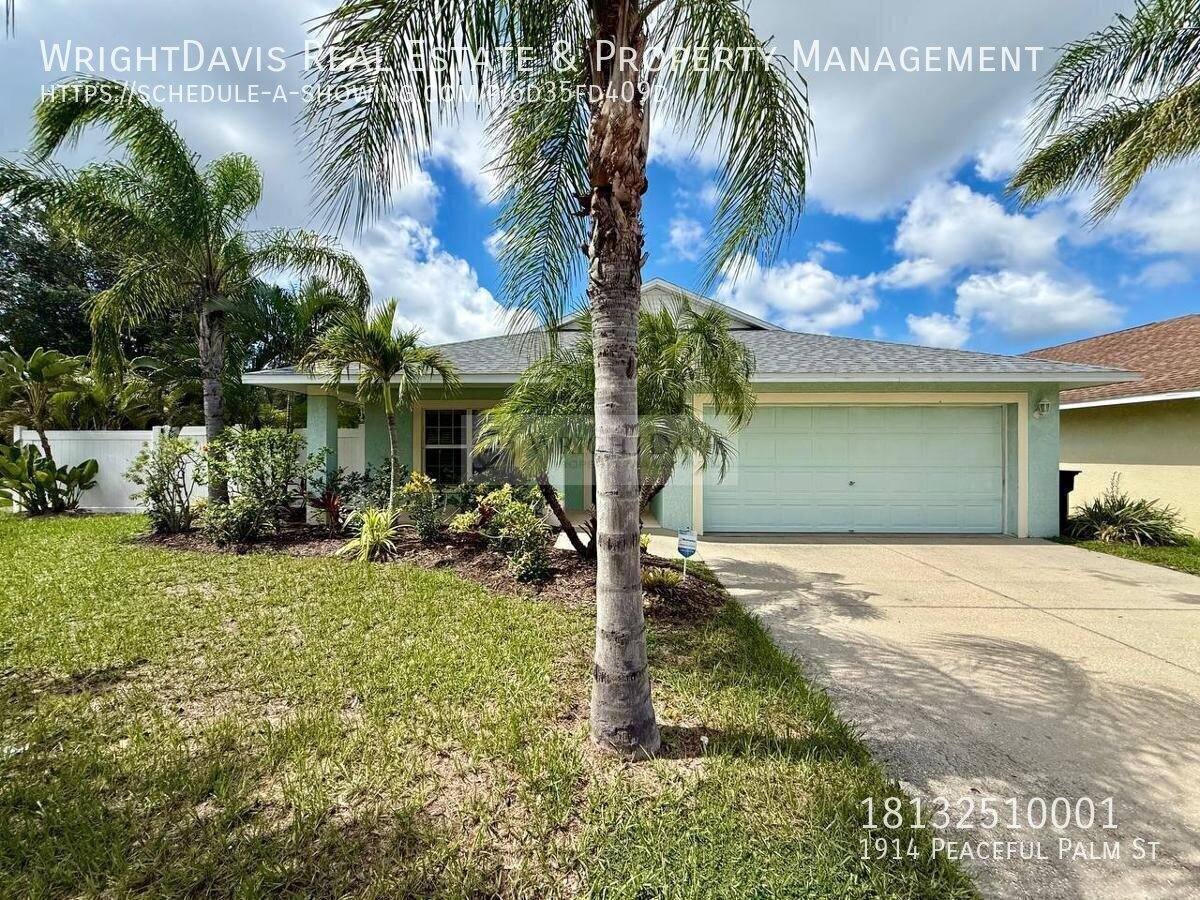 House for rent at 1914 Peaceful Palm St, Ruskin, FL 33570