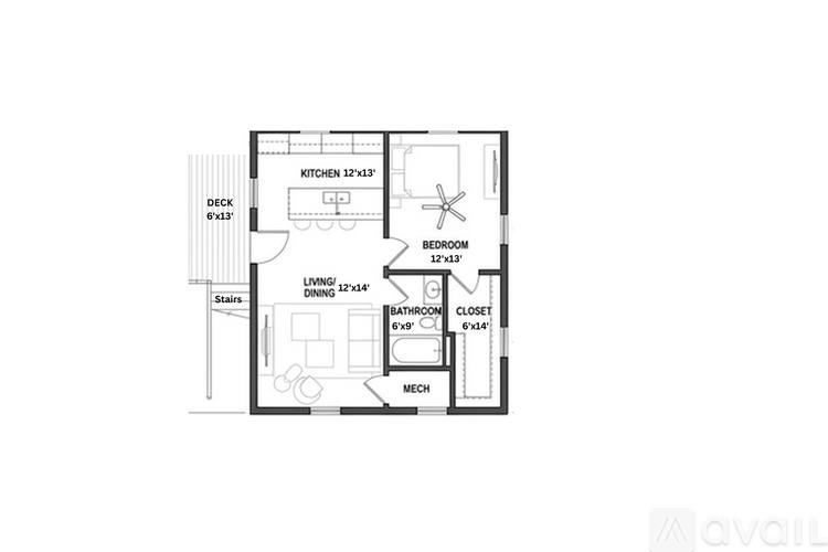 Apartment for rent at 217 1 2 E Davenport St, Iowa City, IA 52245