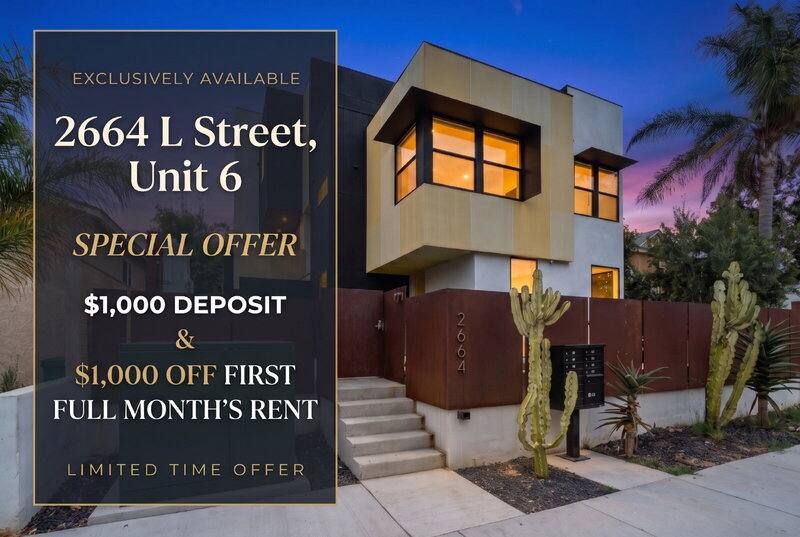 Townhouse for rent at 2664 L St #6, San Diego, CA 92102