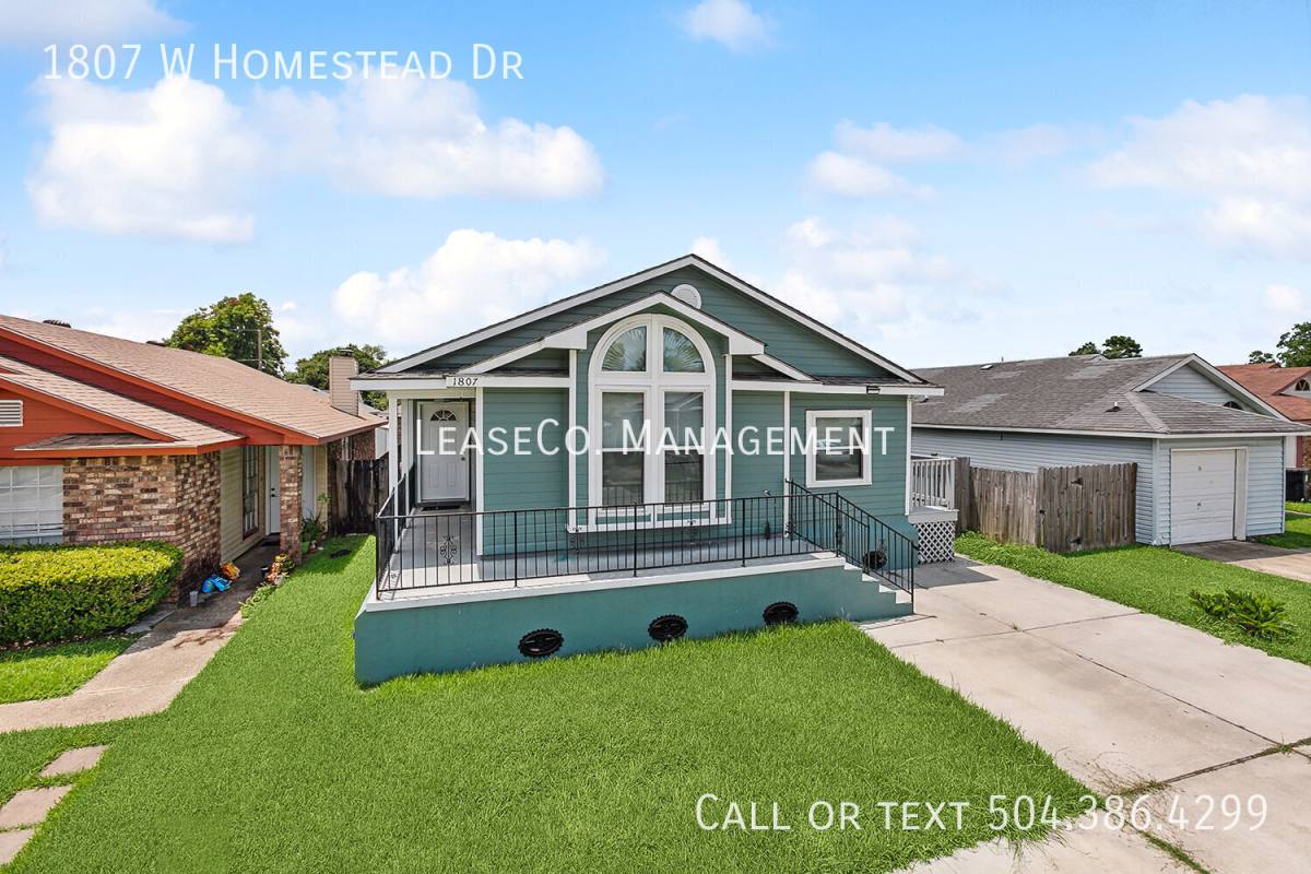 House for rent at 1807 W Homestead Dr, New Orleans, LA 70114