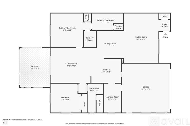 House for rent at 1808 N Pebble Beach Blvd, Sun City Center, FL 33573