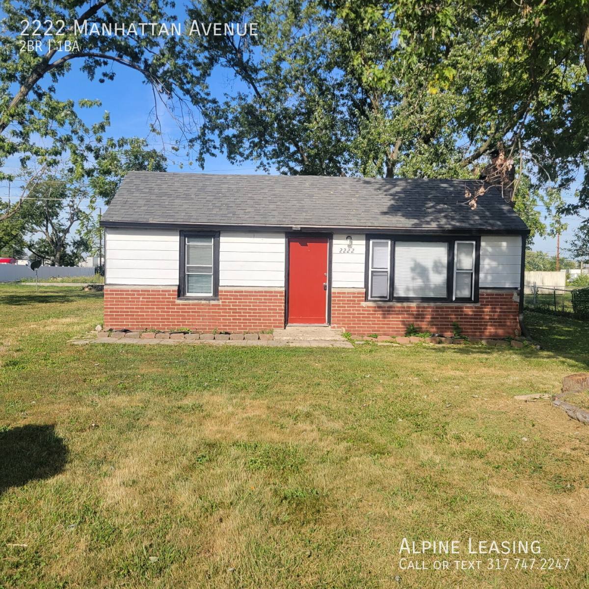 House for rent at 2222 Manhattan Ave, Indianapolis, IN 46241