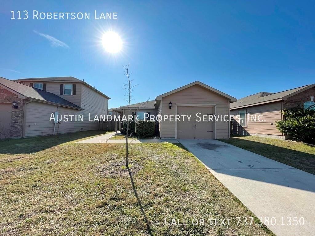 House for rent at 113 Robertson Lane, Jarrell, TX 76537