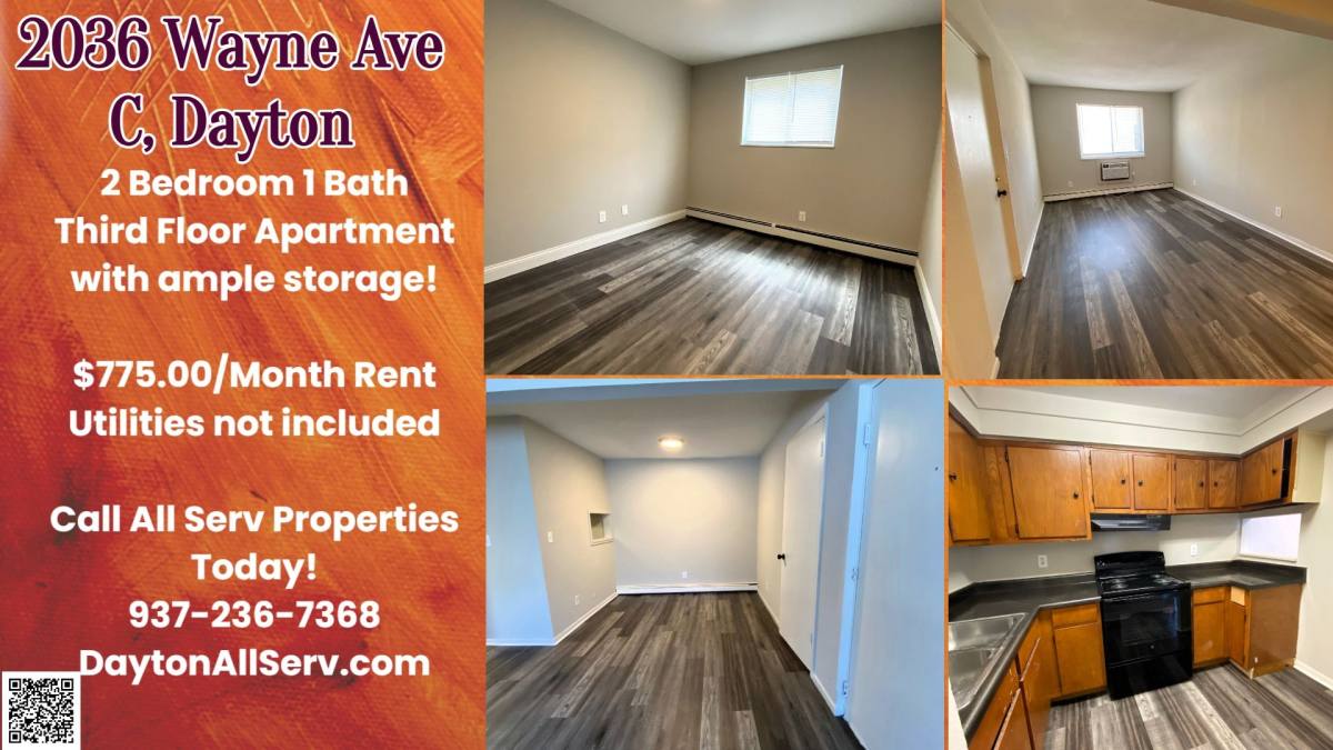 Apartment for rent at 2036 Wayne Ave #D, Dayton, OH 45410