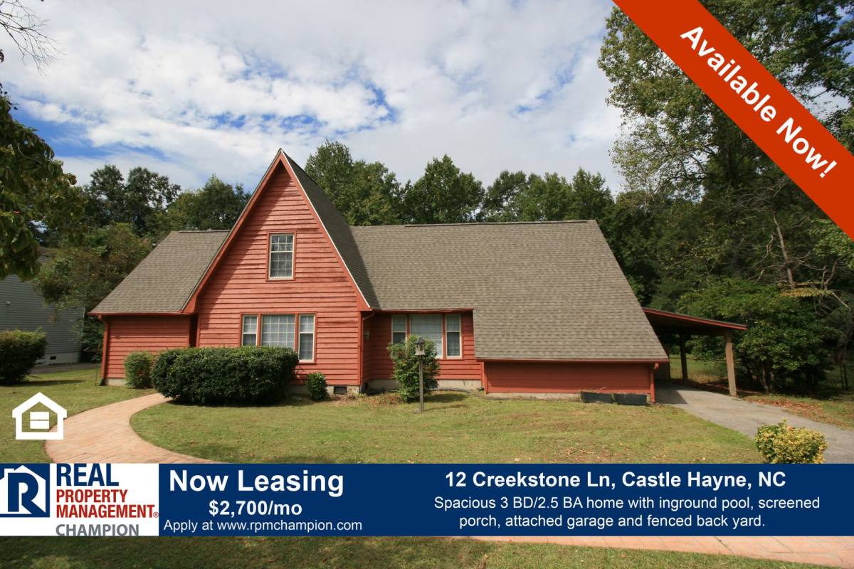 House for rent at 12 Creekstone Lane, Castle Hayne, NC 28429