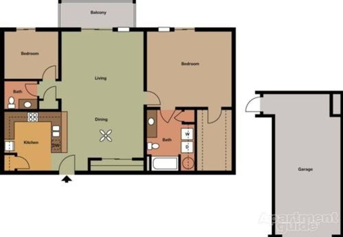 Apartment for rent at Meadow Springs, 715 - 805 E Reinel St Jefferson, Watertown, WI 53094