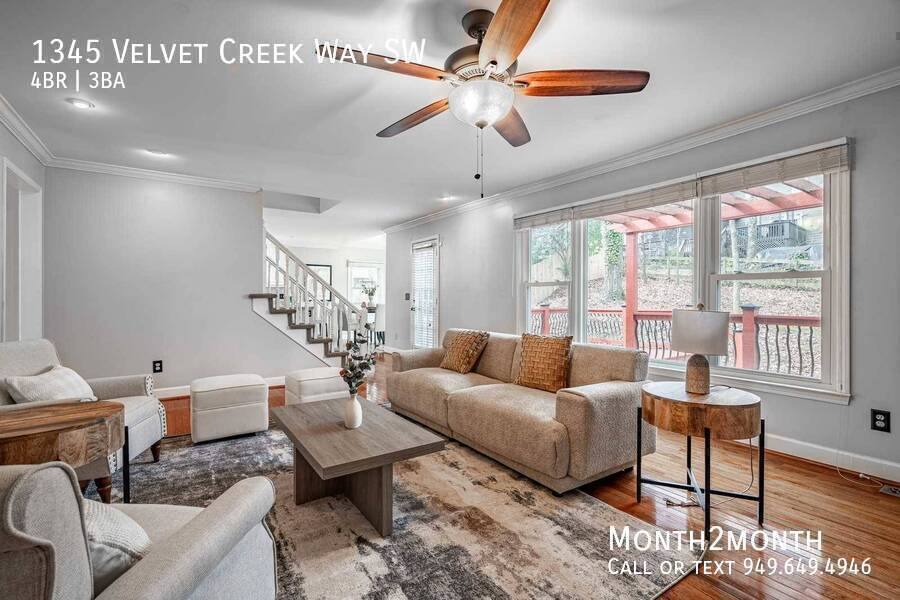 House for rent at 1345 Velvet Creek Way SW, Marietta, GA 30008