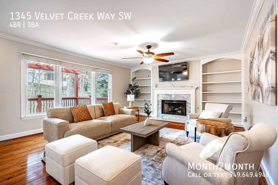 House for rent at 1345 Velvet Creek Way SW, Marietta, GA 30008