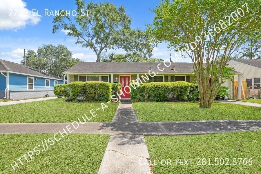 House for rent at 7722 El Rancho St, Houston, TX 77087