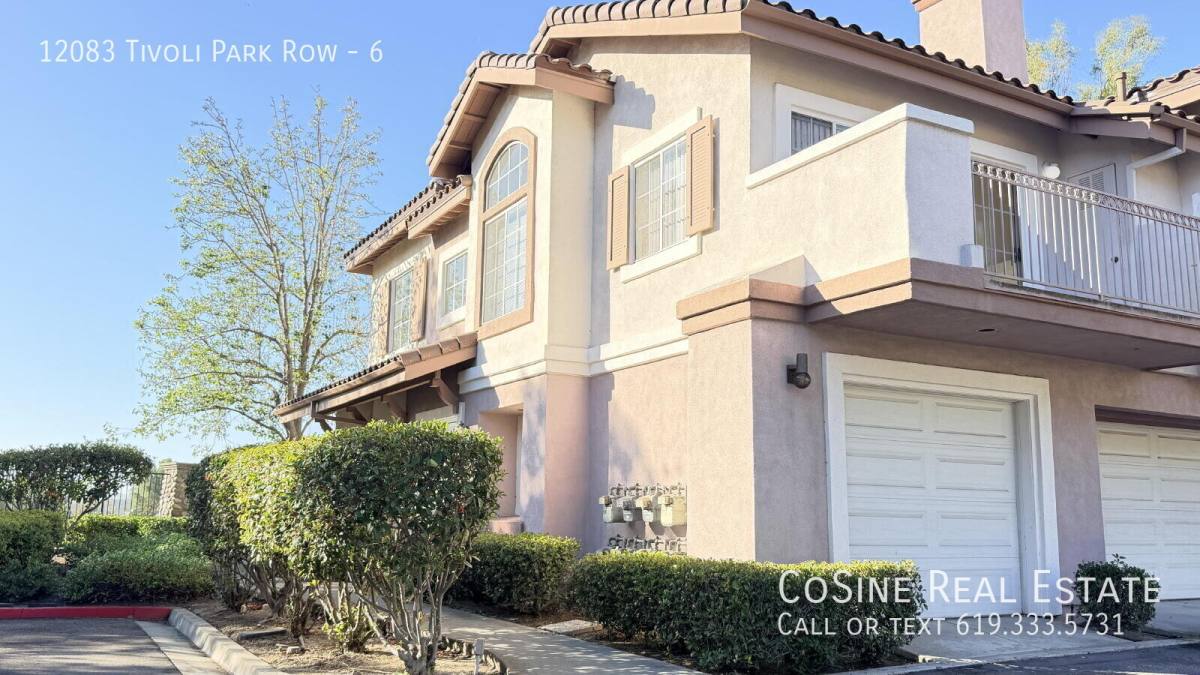 Townhouse for rent at 12083 Tivoli Park Row #6, San Diego, CA 92128