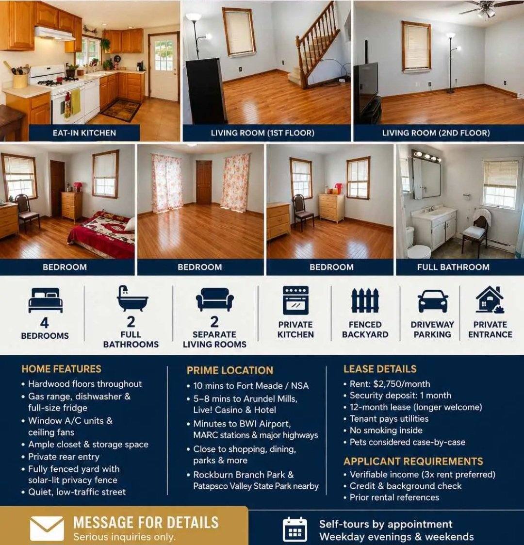 Apartment for rent at 6400 Harthorn Ave, Elkridge, MD 21075