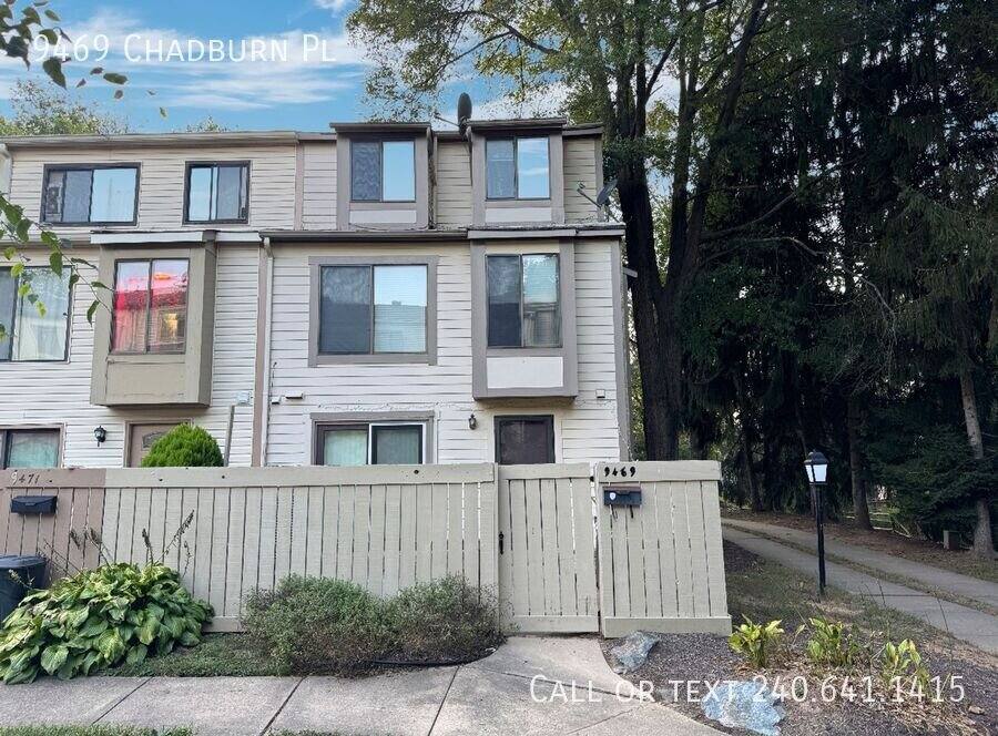 Townhouse for rent at 9469 Chadburn Place, Montgomery Village, MD 20886