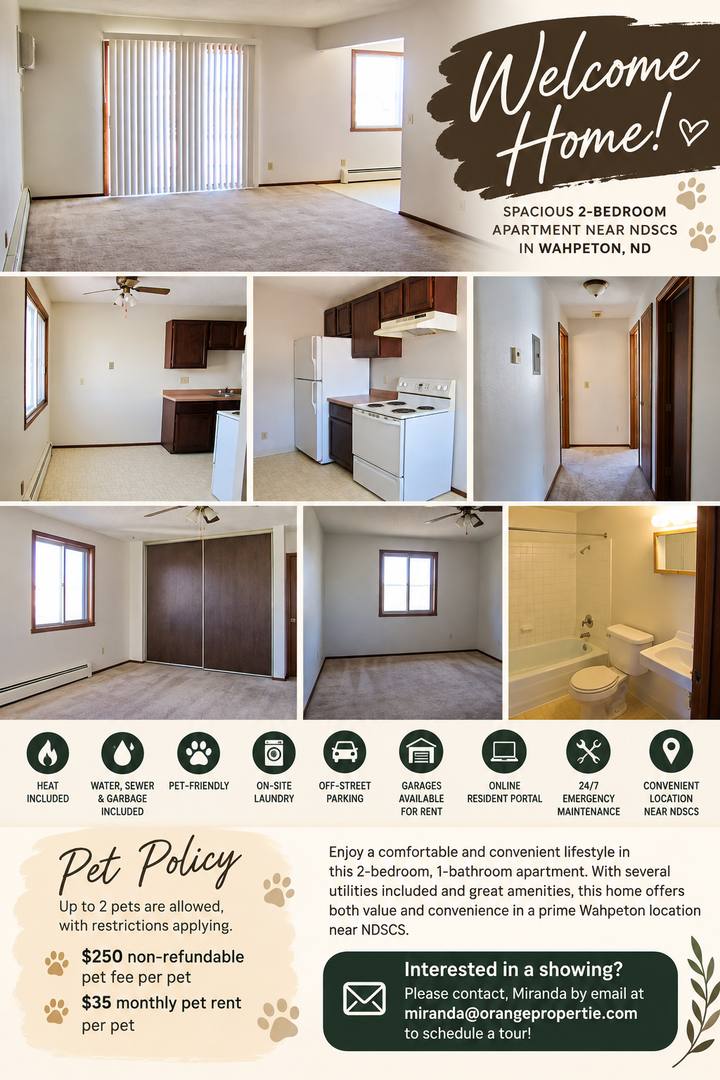 Apartment for rent at 1621 8th St N, Wahpeton, ND 58075