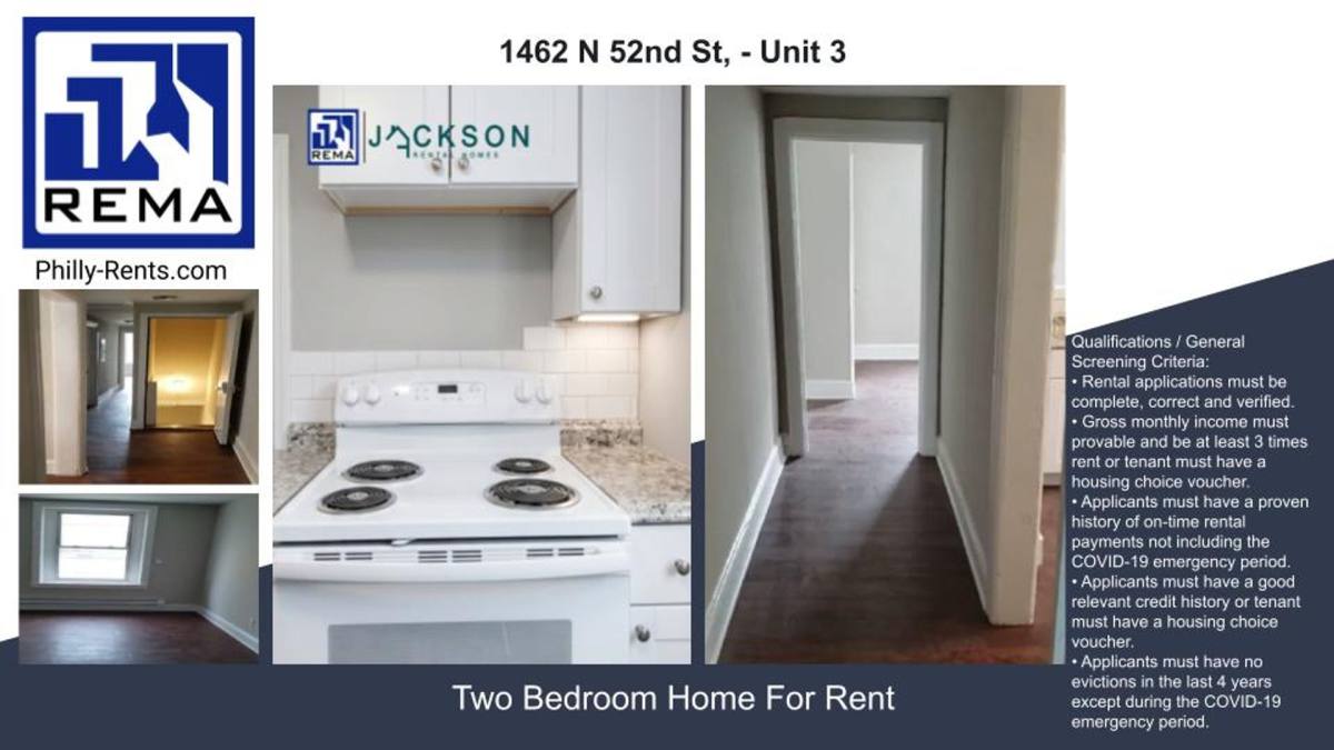 Apartment for rent at 1462 N 52nd St, Philadelphia, PA 19131