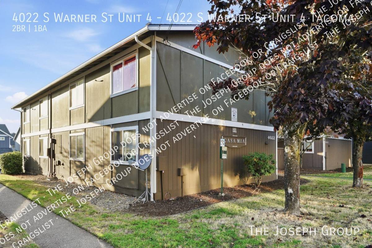 Apartment for rent at 4022 S Warner St #4, Tacoma, WA 98409