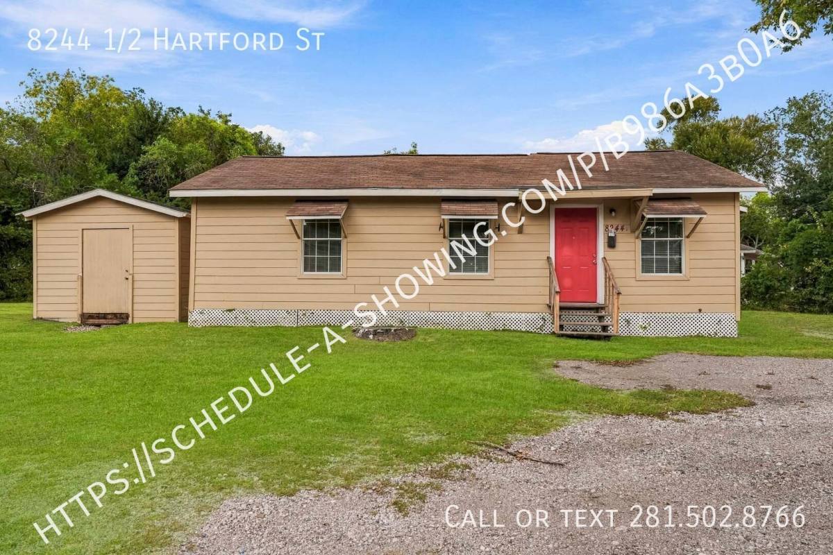 House for rent at 8244 1/2 Hartford St, Houston, TX 77017