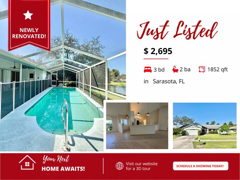 House for rent at 1800 Towering Oak Dr, Sarasota, FL 34232