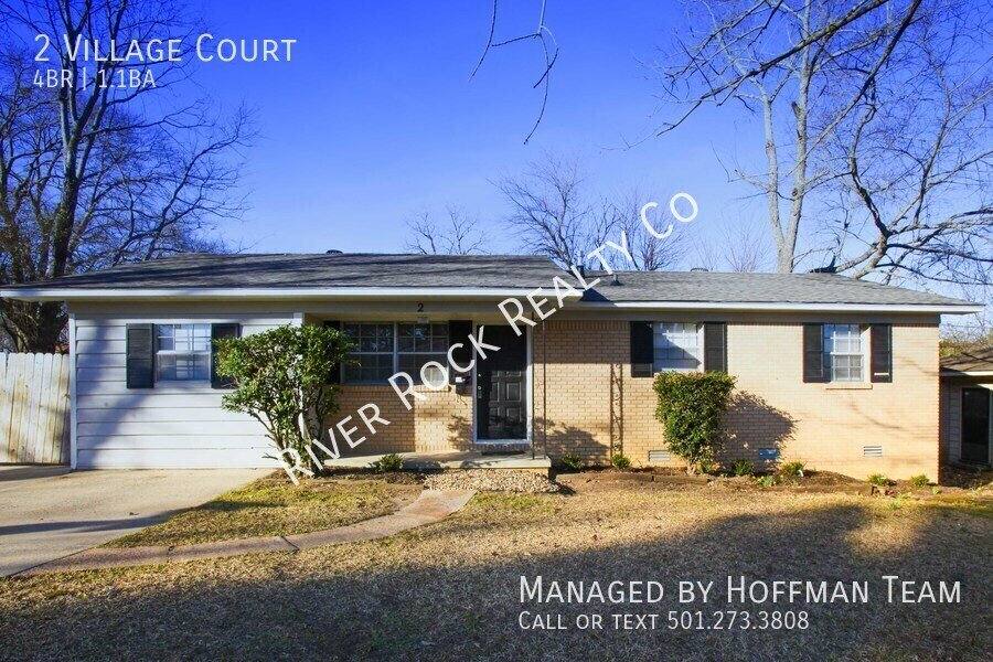 House for rent at 2 Village Court, Little Rock, AR 72209