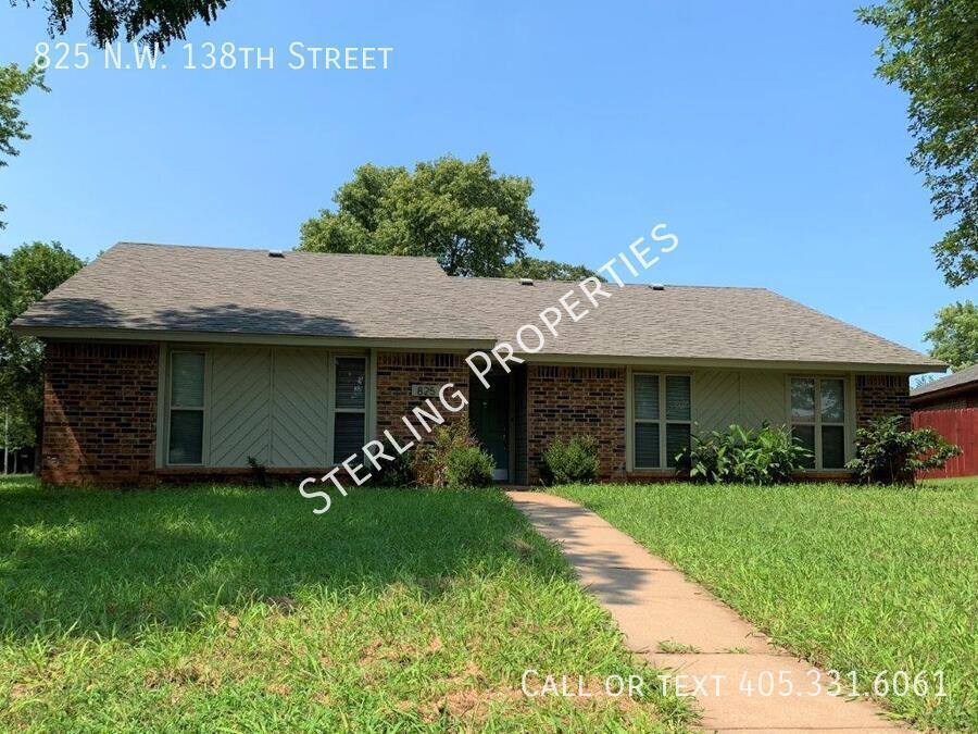 House for rent at 825 NW 138th St, Edmond, OK 73013