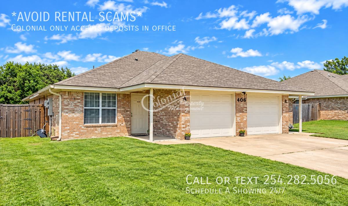 House for rent at 406 W Dale Ave #B, Nolanville, TX 76559