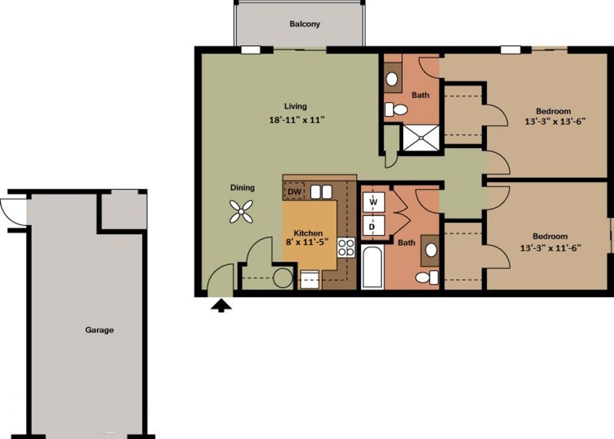 Watertown Park, 1301 Juneau St, Watertown, WI 53094 - Apartment for Rent