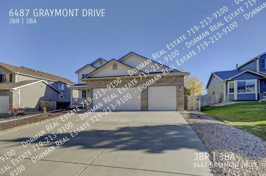 House for rent at 6487 Graymont Dr, Colorado Springs, CO 80923