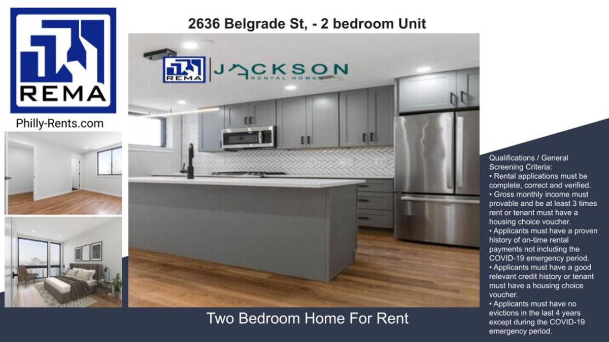 Apartment for rent at 2636 Belgrade St, Philadelphia, PA 19125