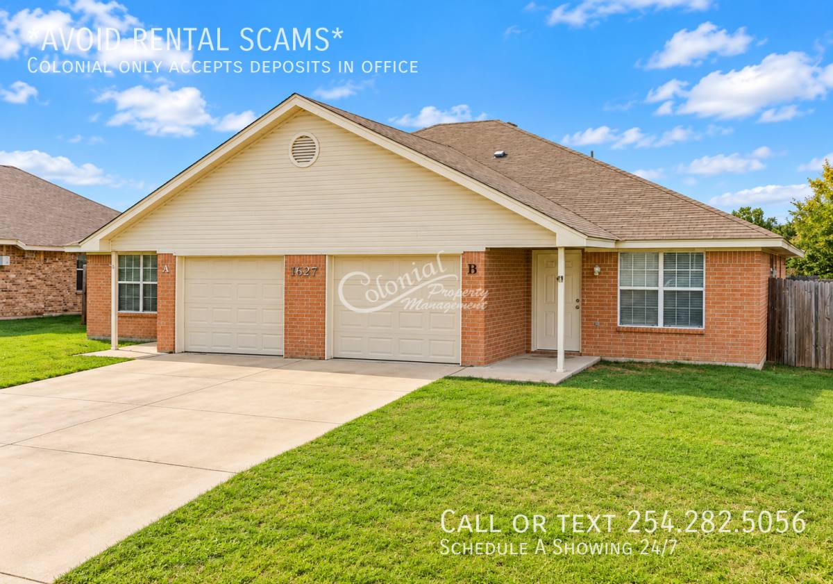 House for rent at 1627 Yuma Trail #B, Harker Heights, TX 76548