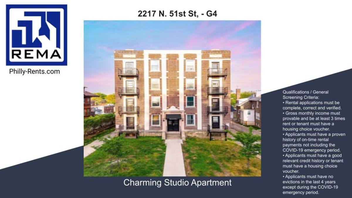 Apartment for rent at 2217 N 51st St, Philadelphia, PA 19131