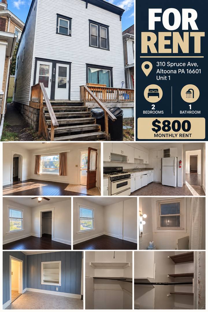Apartment for rent at 310 Spruce Ave, Altoona, PA 16601