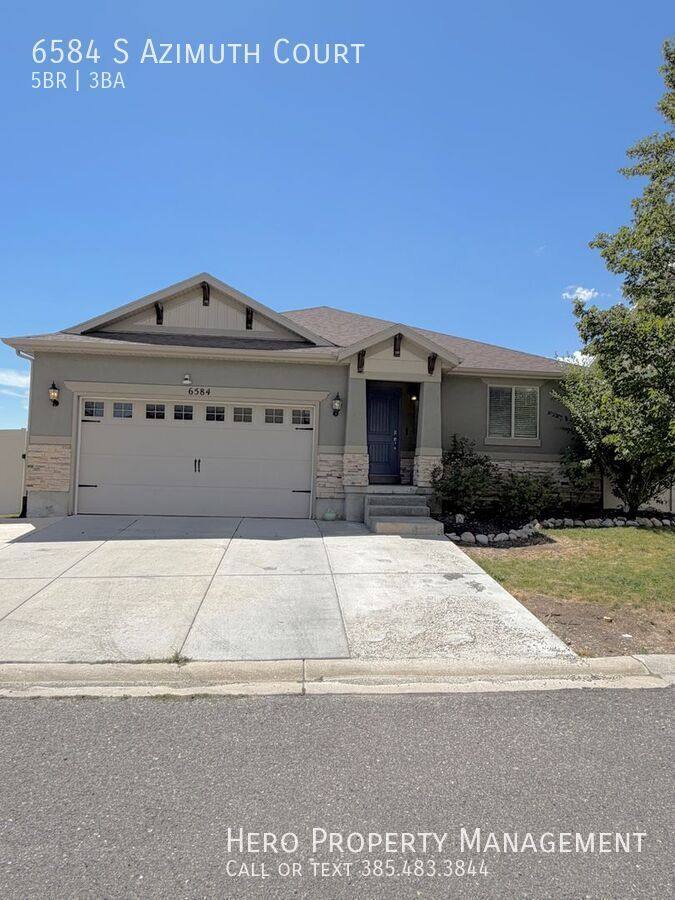 House for rent at 6584 S Azimuth Court, West Jordan, UT 84081