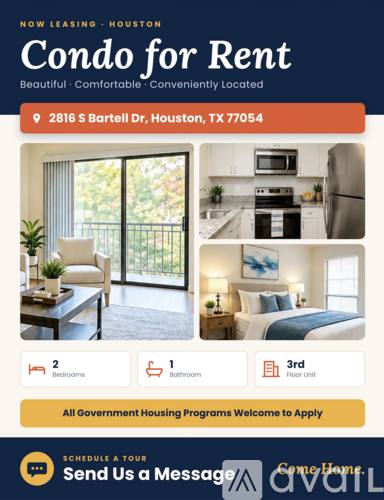 Condo for rent at 2816 S Bartell Dr #A, Houston, TX 77054