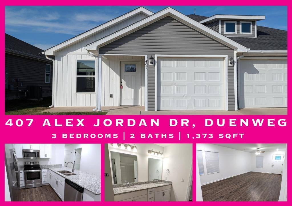 Townhouse for rent at 407 Alex Jordan Dr, Duenweg, MO 64841