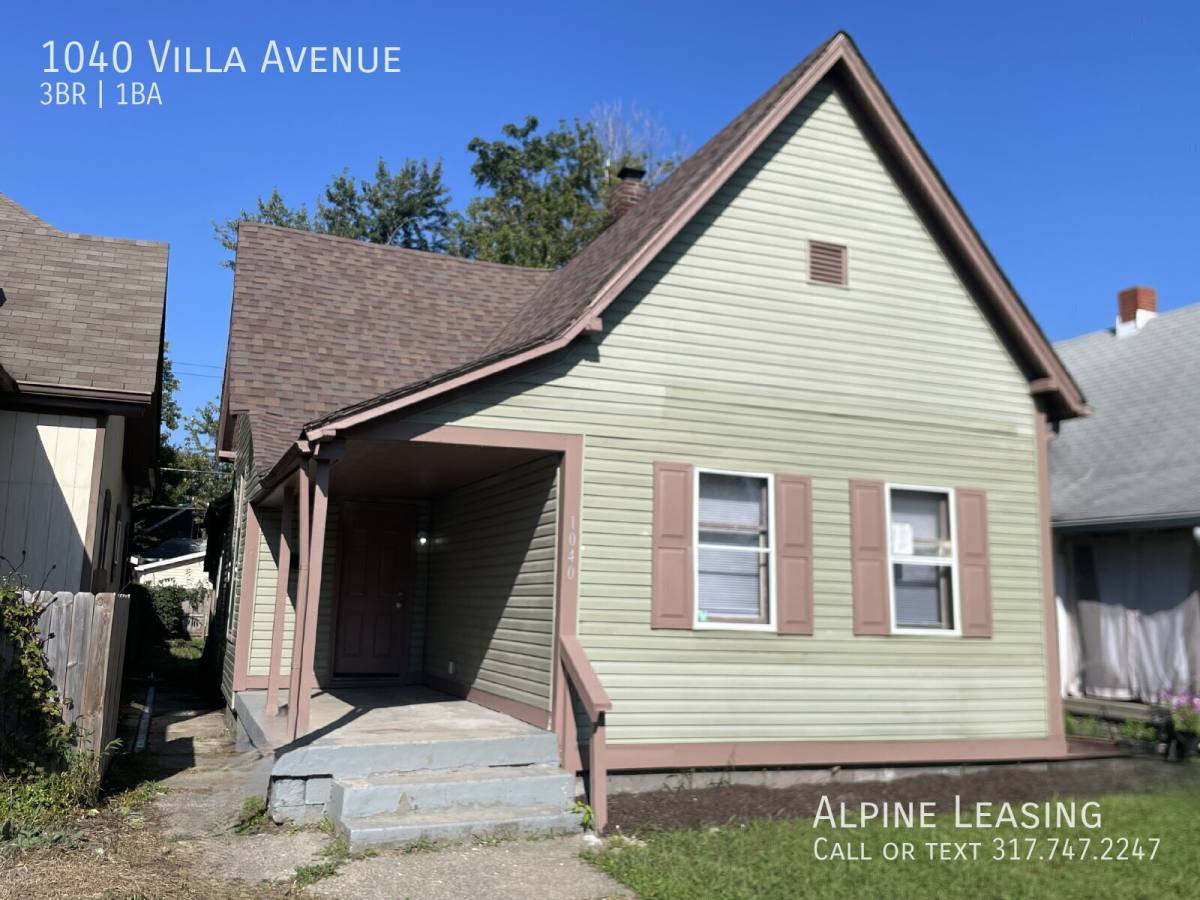 House for rent at 1040 Villa Ave, Indianapolis, IN 46203