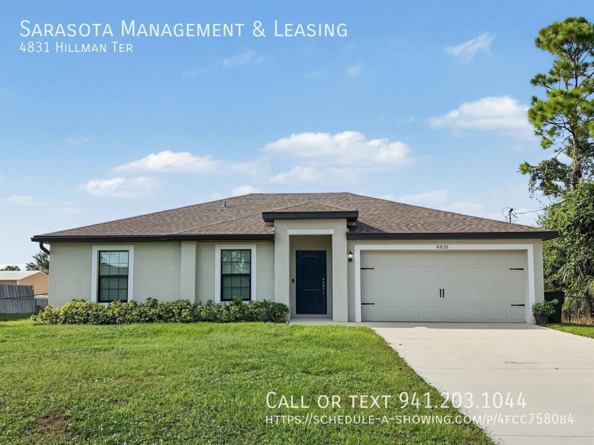House for rent at 4831 Hillman Terrace, North Port, FL 34288