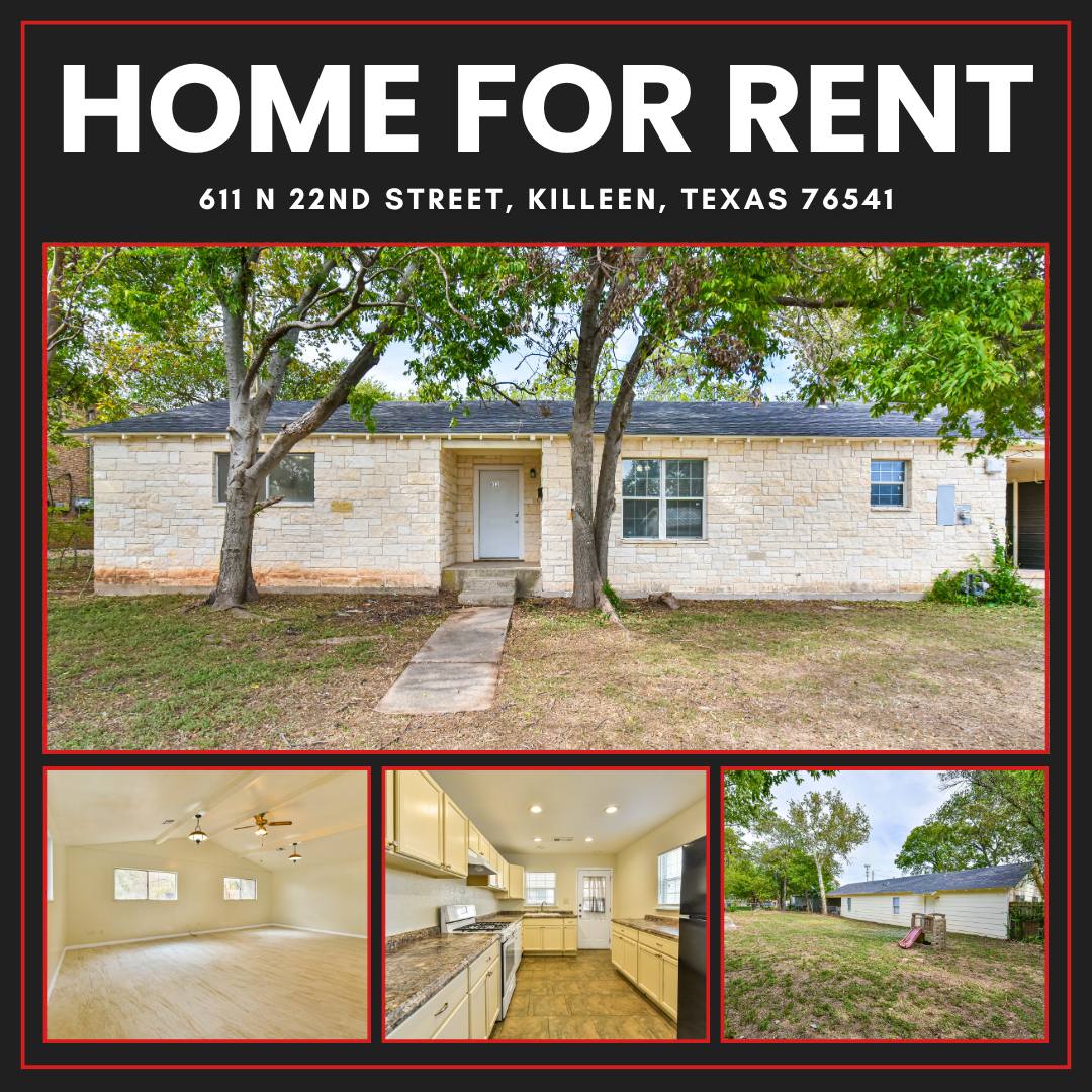 611 N 22nd St, Killeen, TX 76541 - House for Rent - Image 1